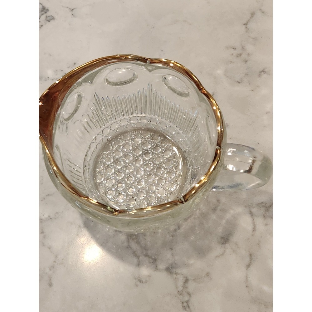 Vintage Bartlett Collins Manhattan St. Genevieve Creamer & Sugar Bowl Gold READ - Picture 6 of 13